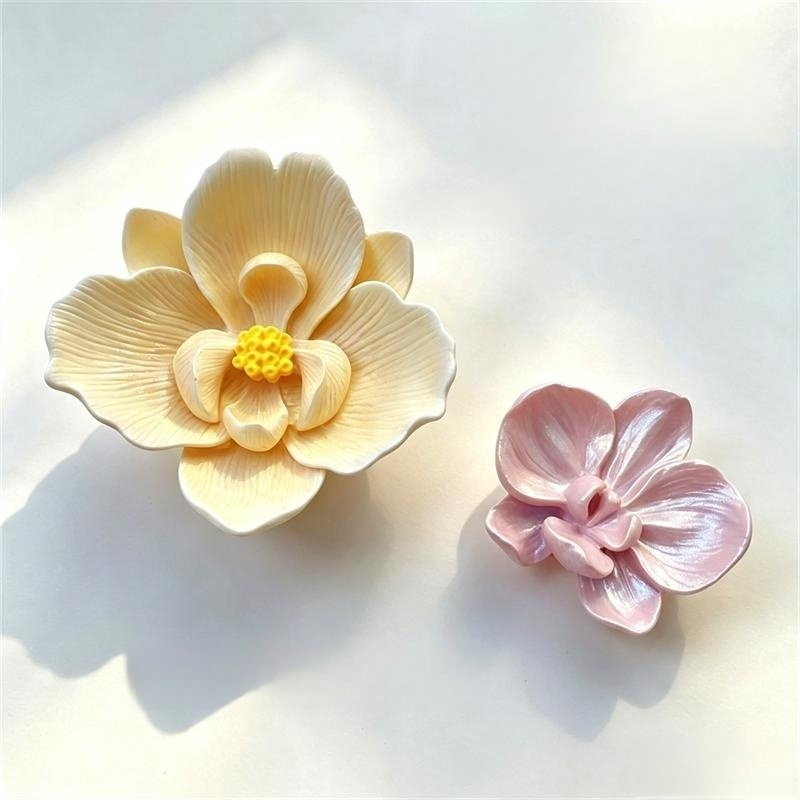 Potsticker Mold - 3D Butterfly Orchid Silicone Mold Flower