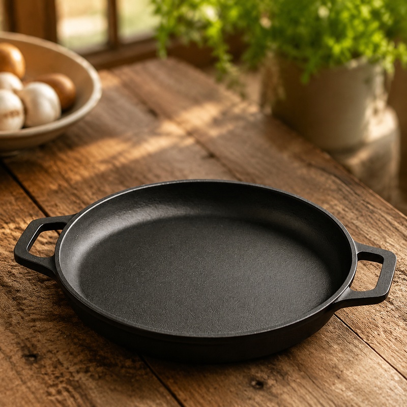 Heavy-Duty Cast Iron Fry Pan w - Cast Iron Corn 评论和价格