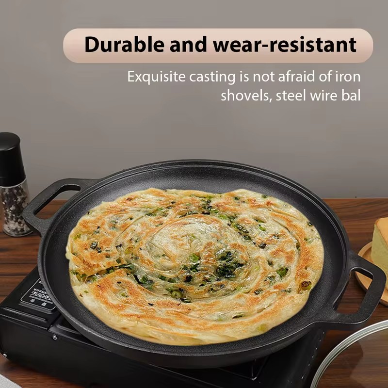 Heavy-Duty Cast Iron Fry Pan w - Cast Iron Corn 评论和价格