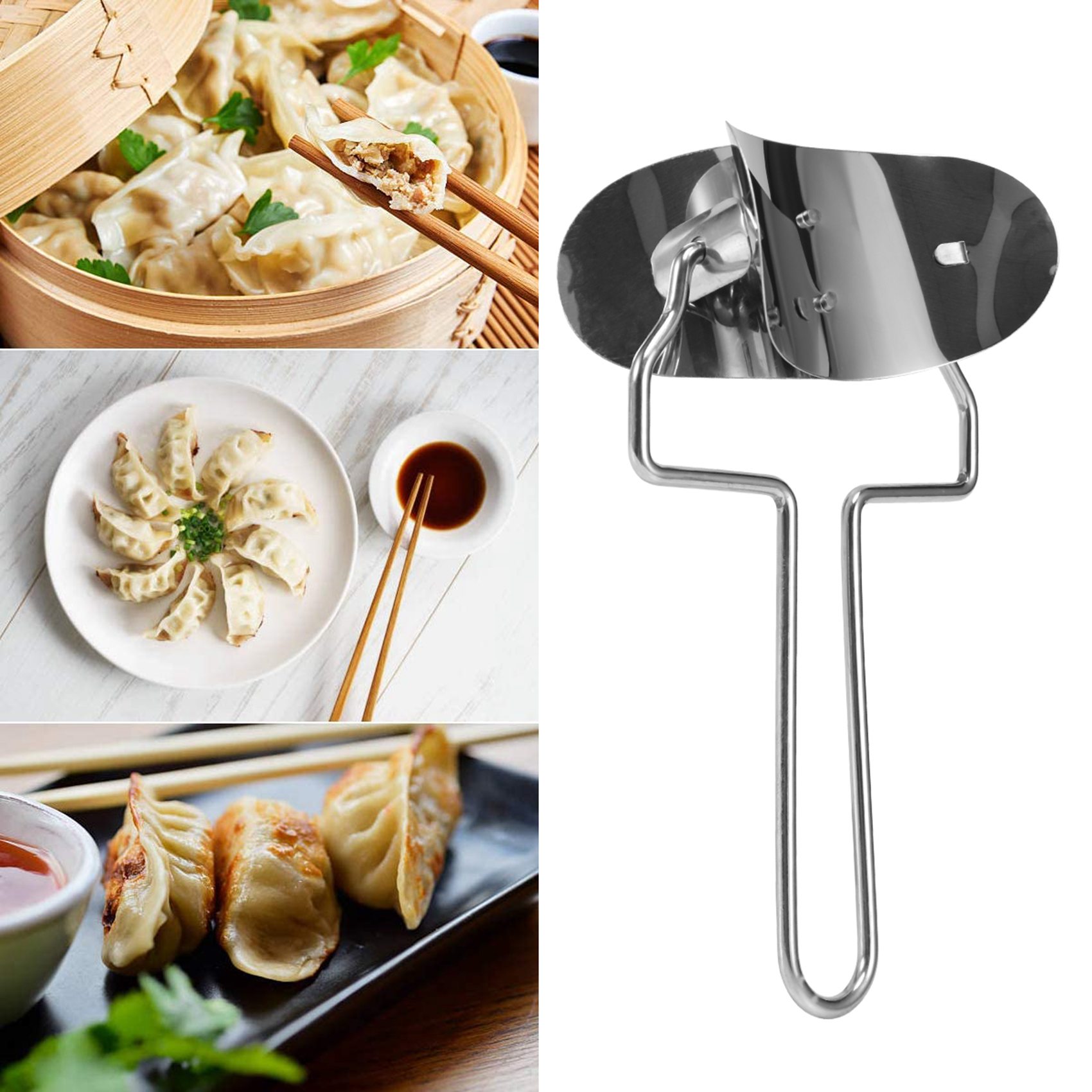 ABKW-Dumplings Maker 8 Pcs, Pr - Dumpling Press Set 评论和价格