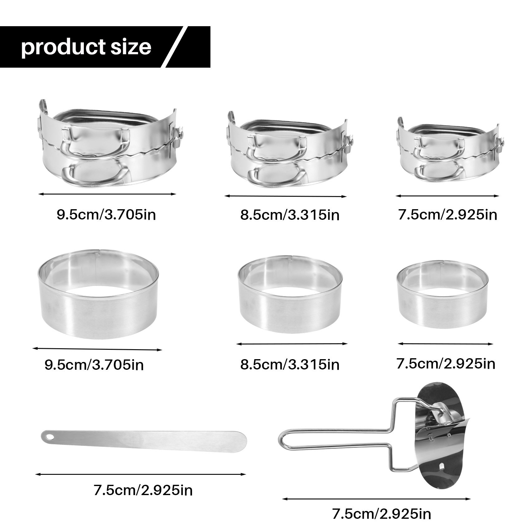 ABKW-Dumplings Maker 8 Pcs, Pr - Dumpling Press Set 评论和价格