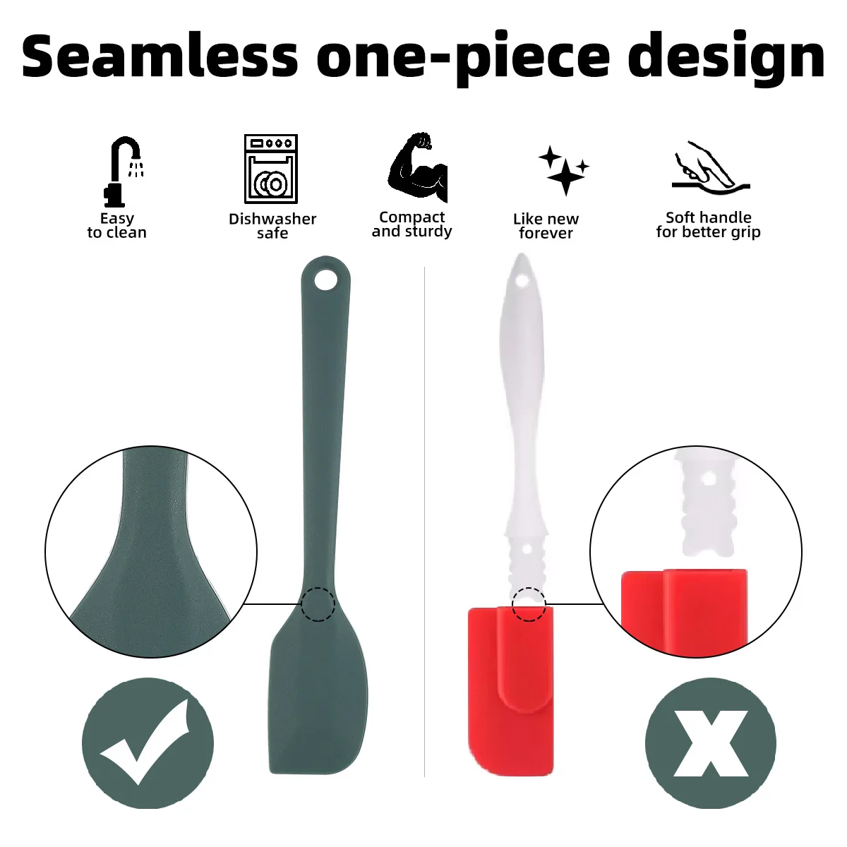 Silicone Baking Tool Set 6-pie - Okonomiyaki Spatula 评论和价格