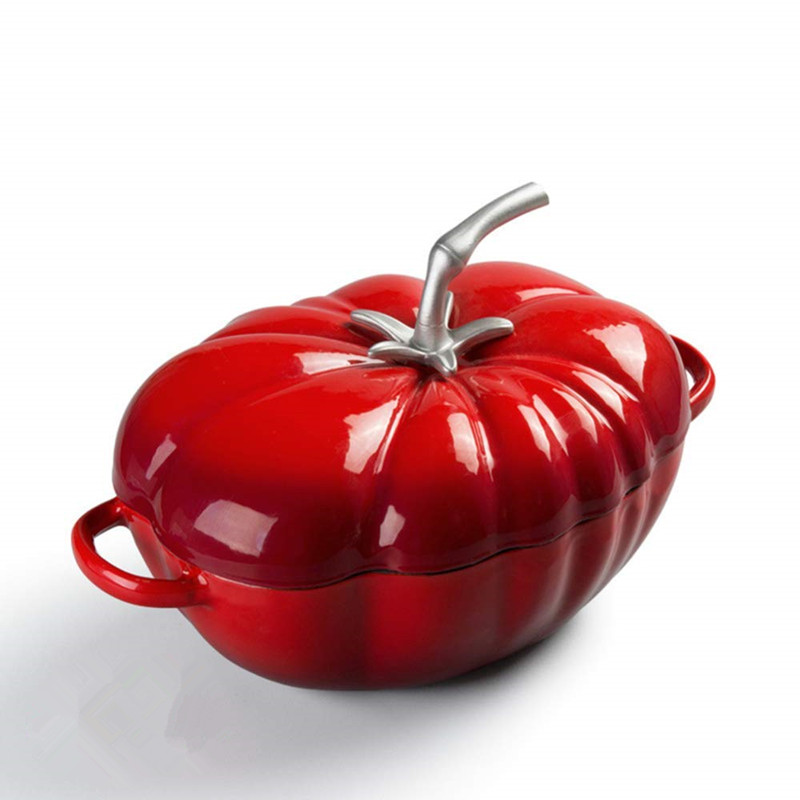 25cm Tomato Enameled Cast Iron - Cast Iron Corn 评论和价格