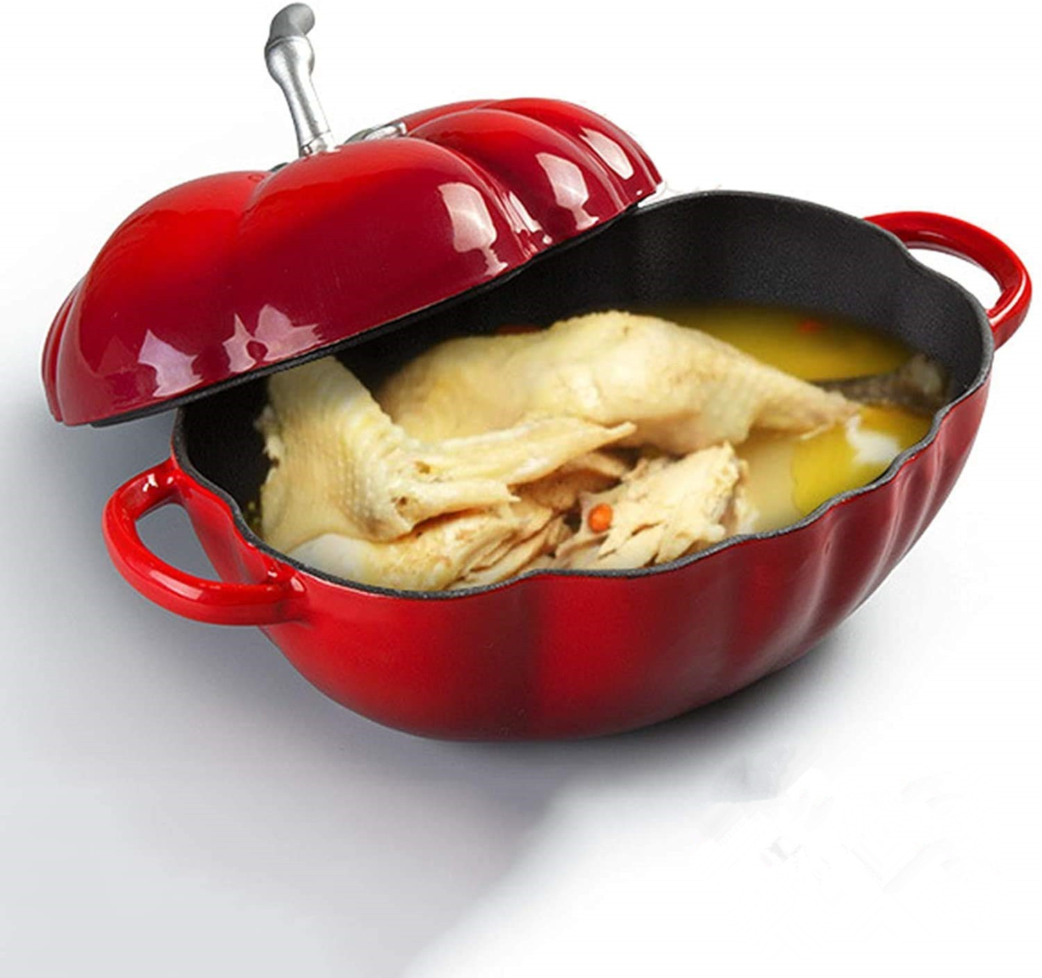 25cm Tomato Enameled Cast Iron - Cast Iron Corn 评论和价格