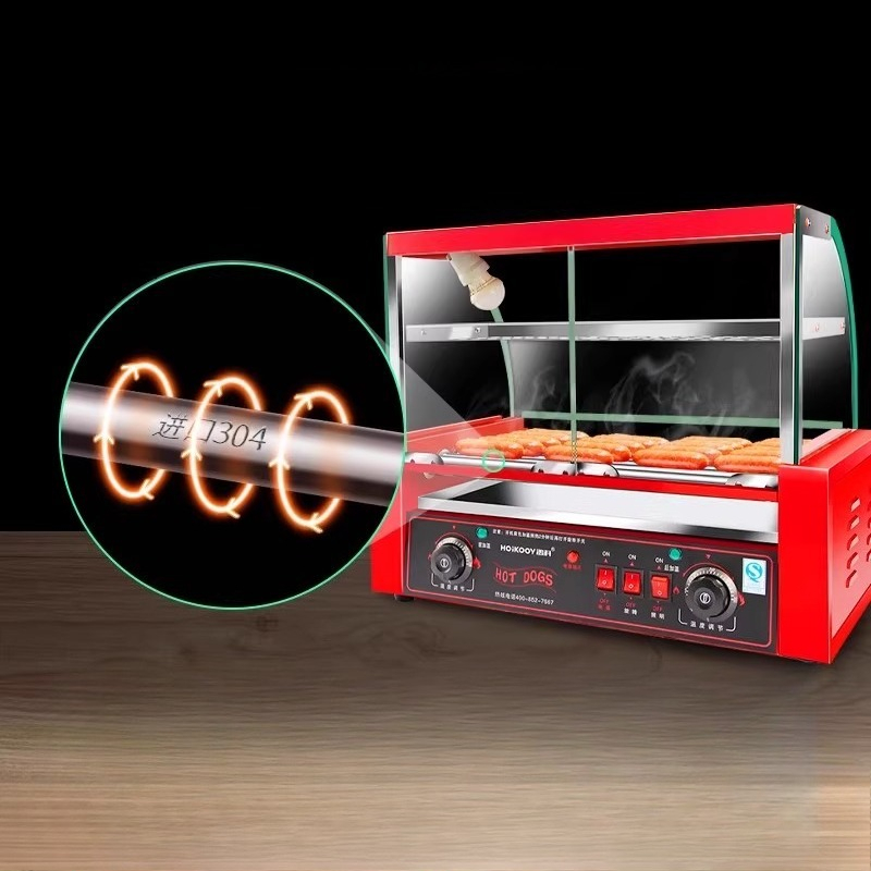 Commercial 7-tube sausage gril - Hot Dog Press 评论和价格