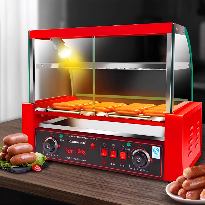 Commercial 7-tube sausage gril - Hot Dog Press 评论和价格