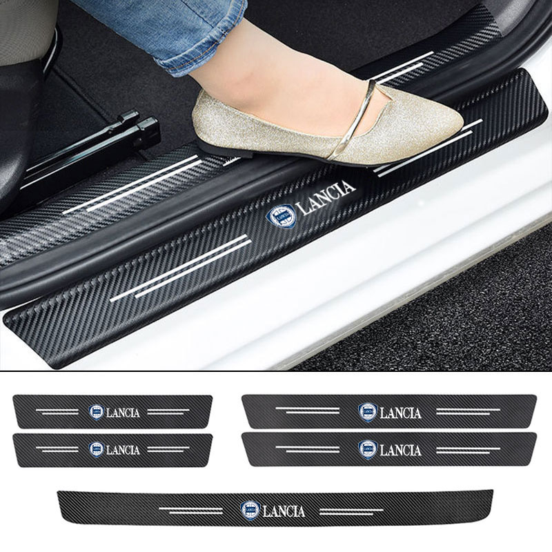 Leather Car Door Sill Plate Pr - Crepe Pan Carbon 评论和价格