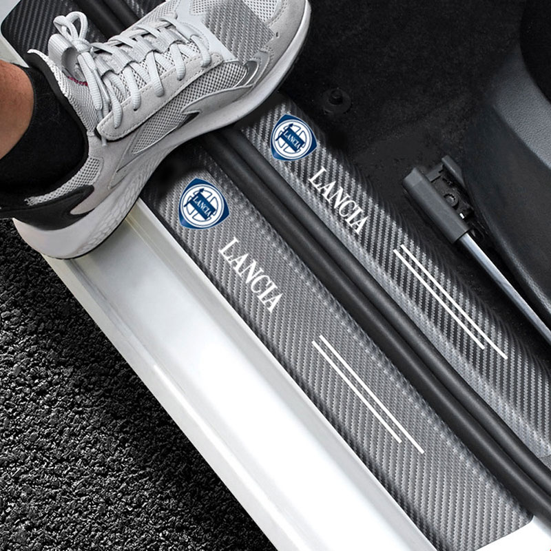 Leather Car Door Sill Plate Pr - Crepe Pan Carbon 评论和价格