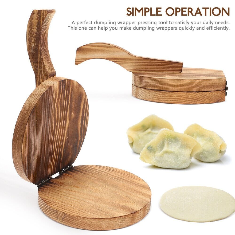 Wooden Dough Presser Chapati P - Dumpling Press Set 评论和价格