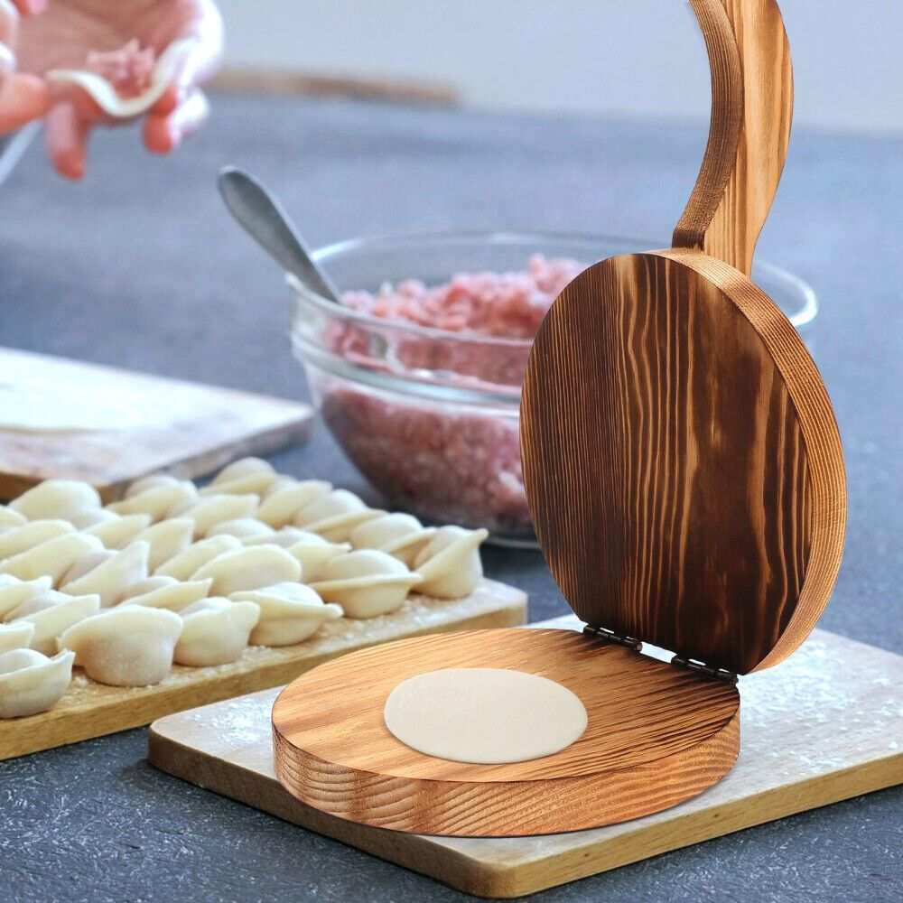 Wooden Dough Presser Chapati P - Dumpling Press Set 评论和价格
