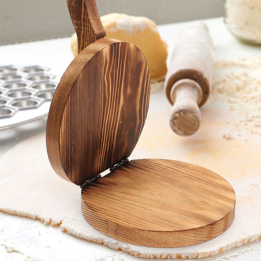 Wooden Dough Presser Chapati P - Dumpling Press Set 评论和价格