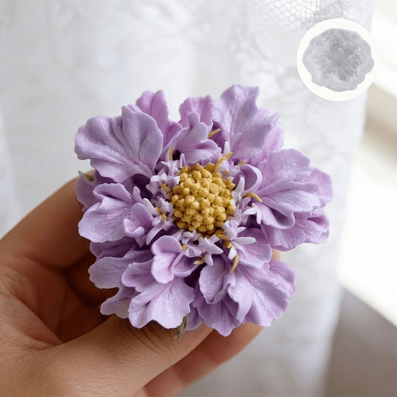 1 Dreamy Blue Potted Flower Si - Potsticker Mold 评论和价格